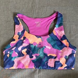 Reebok Women's Vibrant Sports Bra - workout Pilates running walking